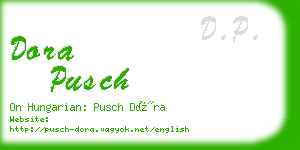 dora pusch business card